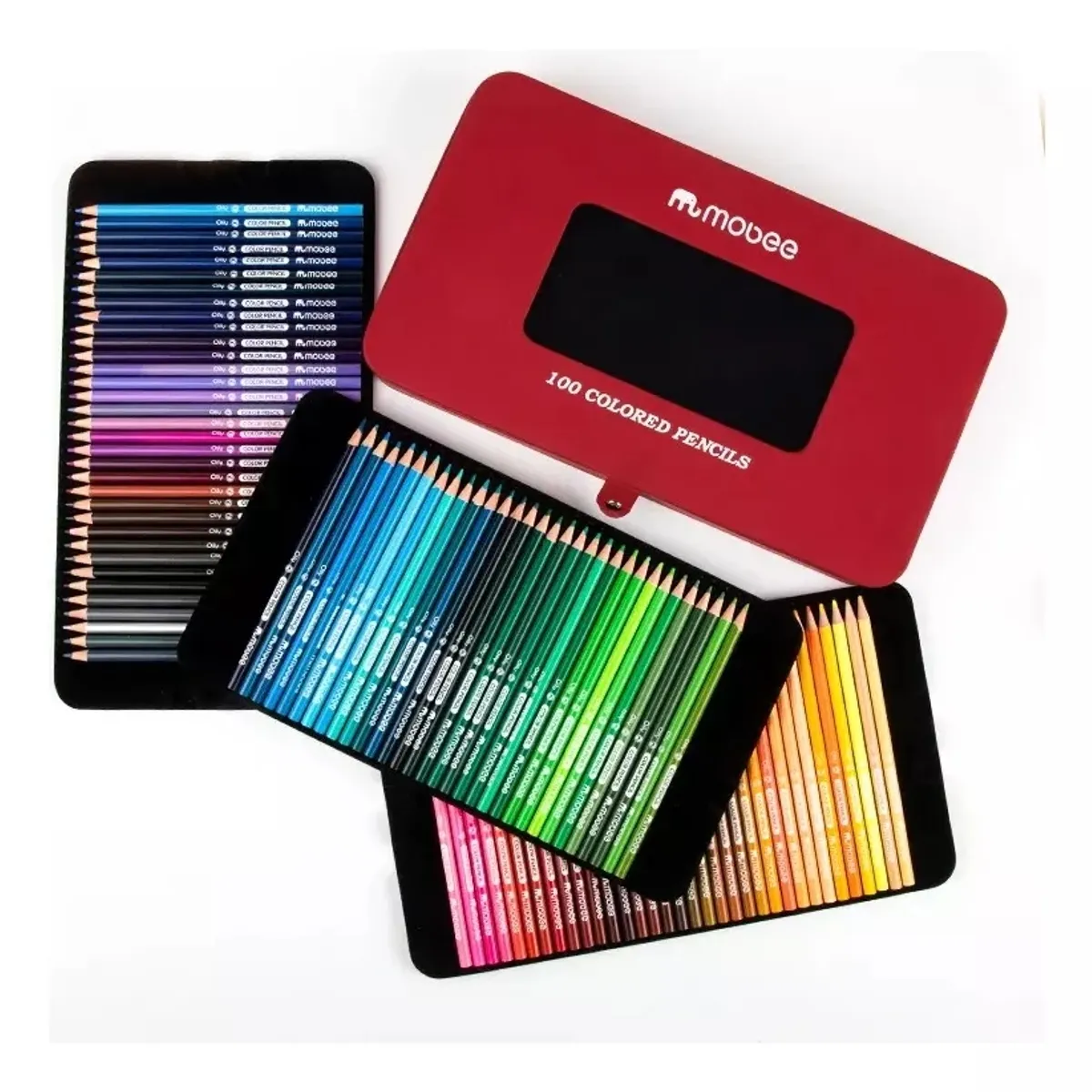 GENERICO - Set 100 Lapices Colores Arte Profesional Dibujo Base Aceite