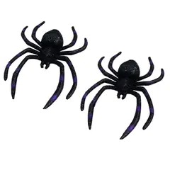 GENERICO - Pack 2 Araña Decorativa Fiesta Halloween Colores