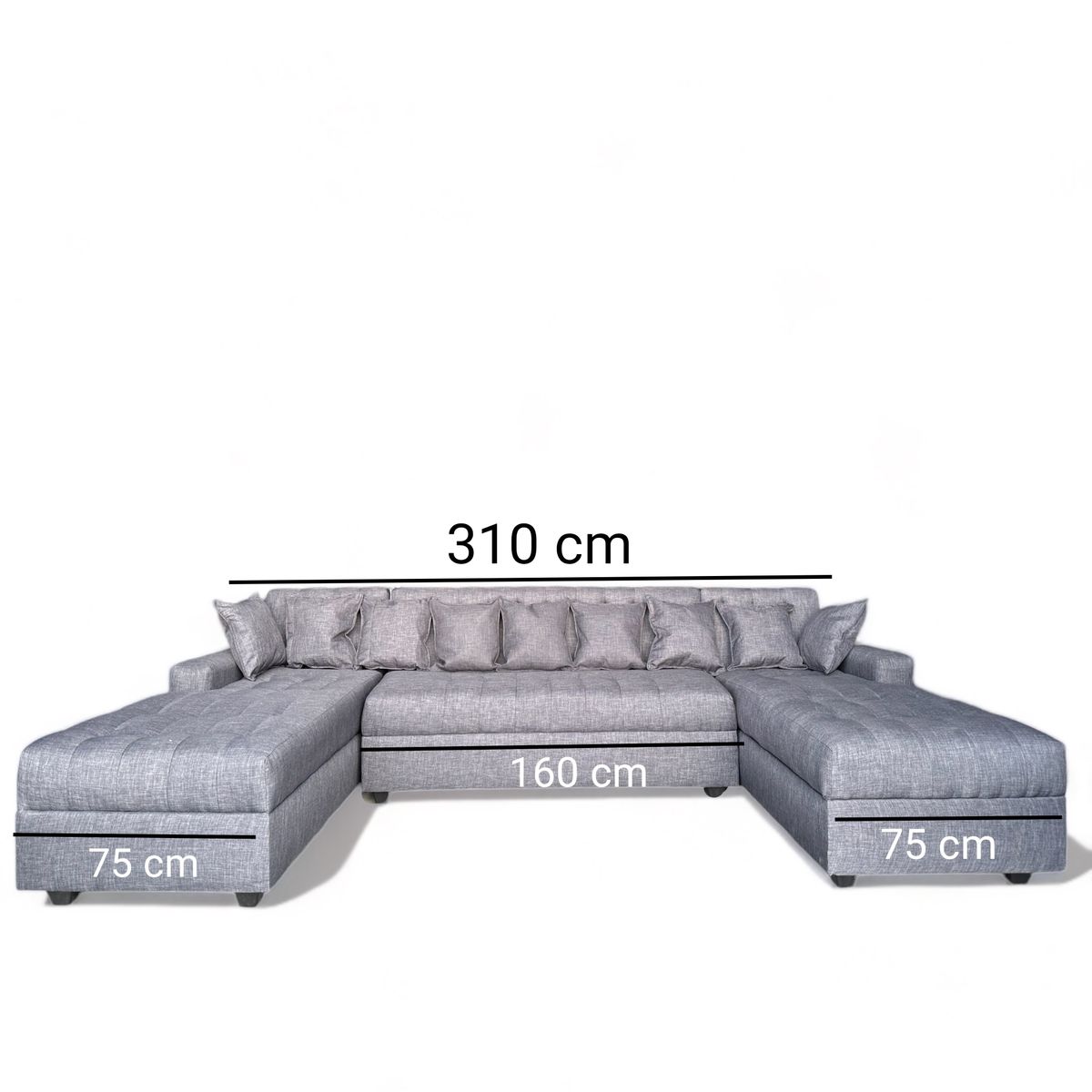 GENERICO - Sofá U Seccional C Living grande