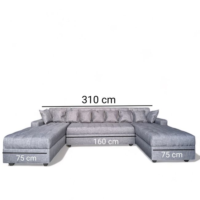 GENERICO - Sofá U Seccional C Living grande