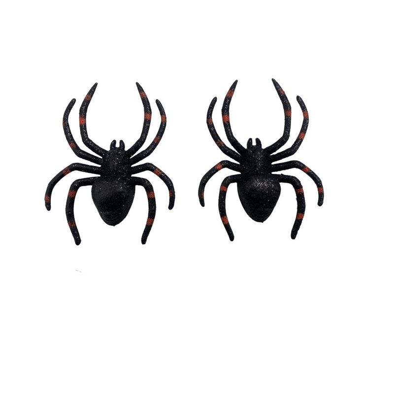 GENERICO - Pack 2 Araña Decorativa Fiesta Halloween Colores