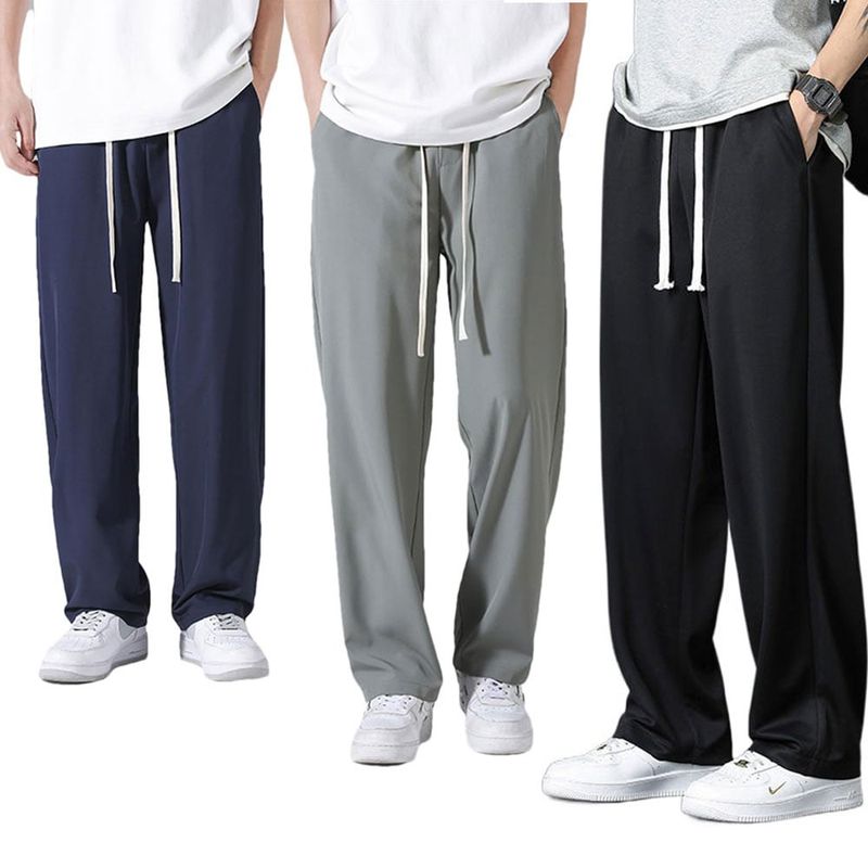 EVERSO - Pack 3 Pantalones Buzo Hombre Algodón Sin Puño