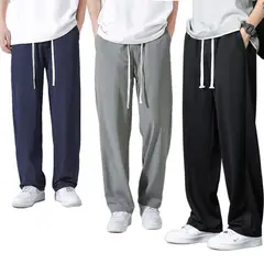 EVERSO - Pack 3 Pantalones Buzo Hombre Algodón Sin Puño