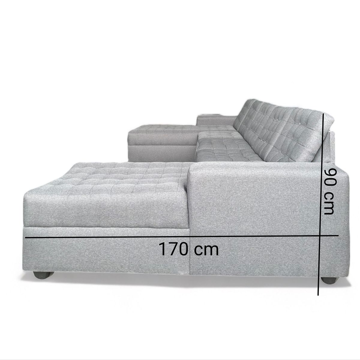 GENERICO - Sofá U Seccional C Living grande