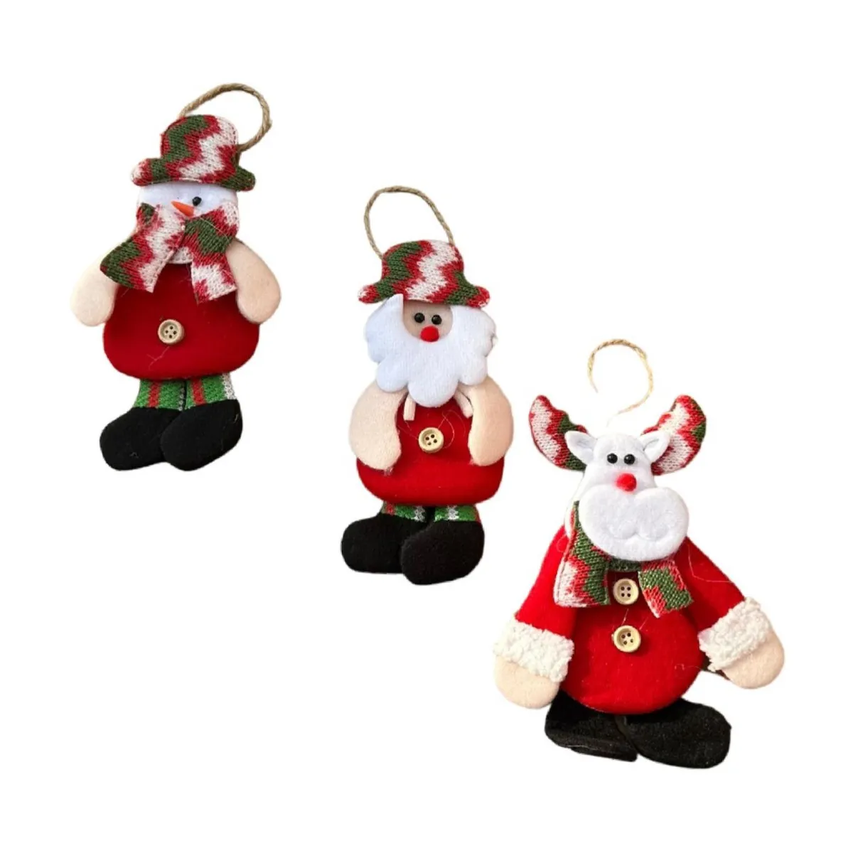 GENERICO - Pack 12 Adornos De Navidad Para Arbol Surtidos