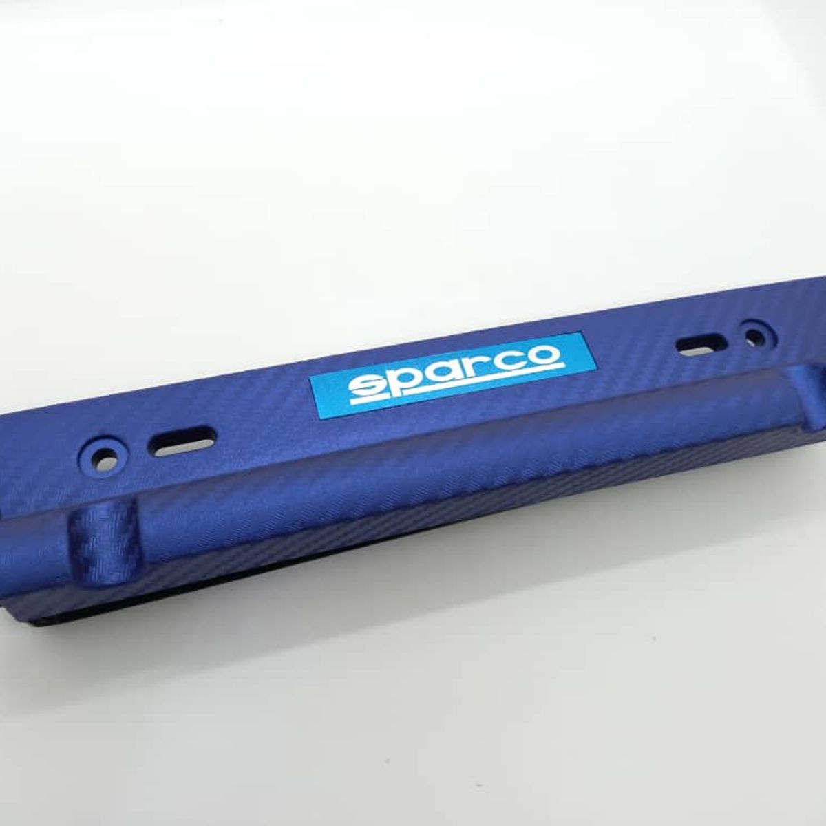 GENERICO - Porta placa patente de autos tipo fibra de carbono Sparco