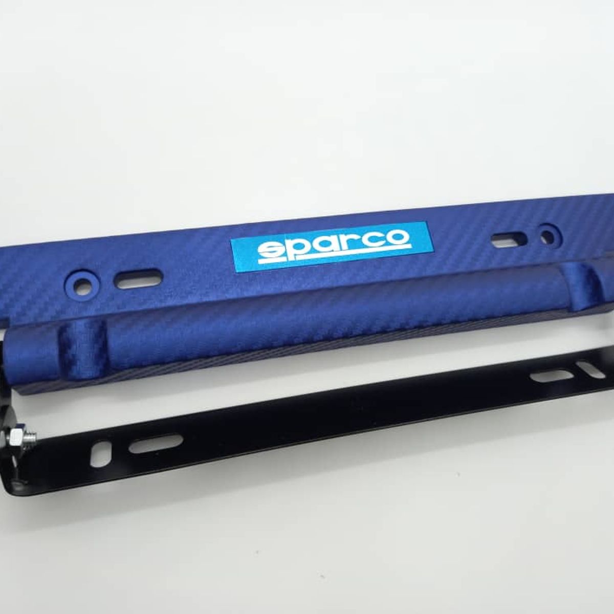 GENERICO - Porta placa patente de autos tipo fibra de carbono Sparco