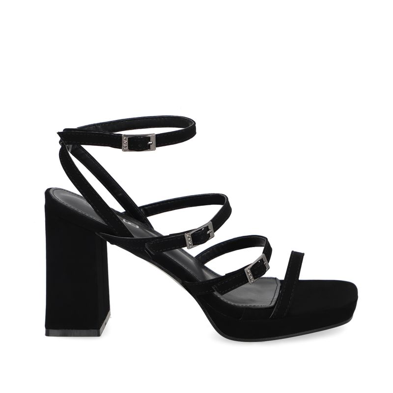 GOTTA - Sandalia Mujer Taco Negra 45901