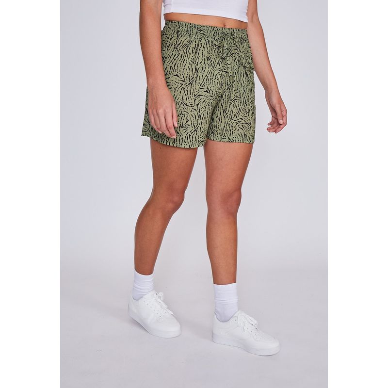 SIOUX - Short Mujer Confort Print Verde Sioux