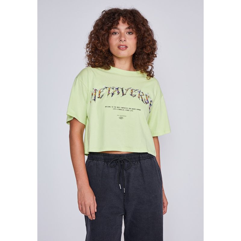 SIOUX - Polera Mujer Metaverse Verde Sioux