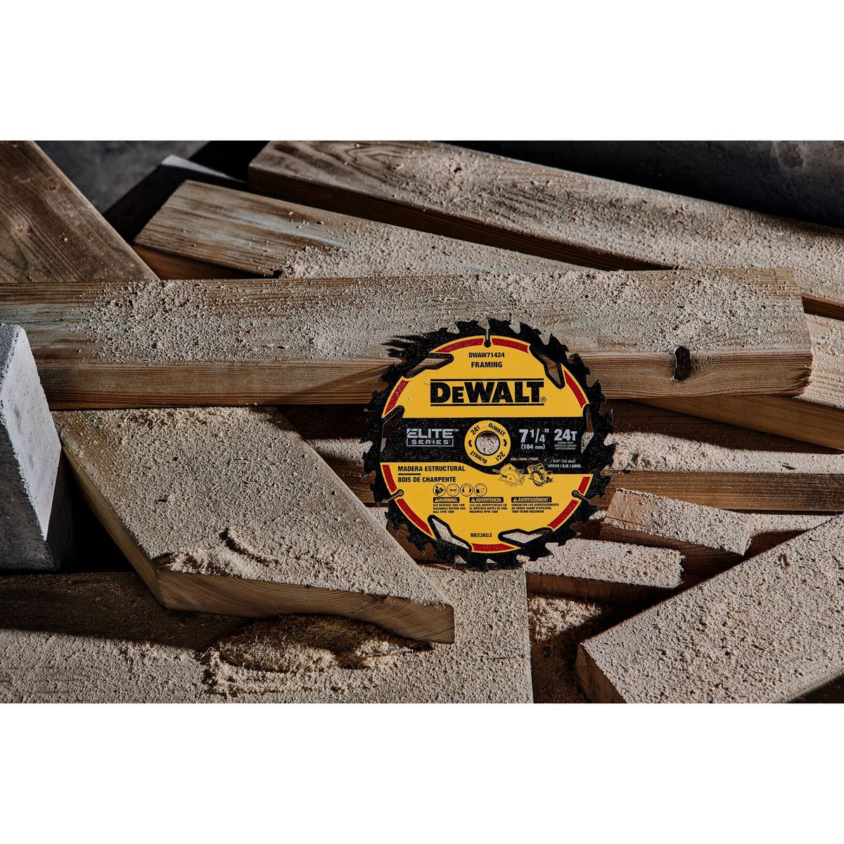 DEWALT - Disco de Sierra  7-1/4" 24T ELITE SERIES™ DEWALT DWAW71424-Z