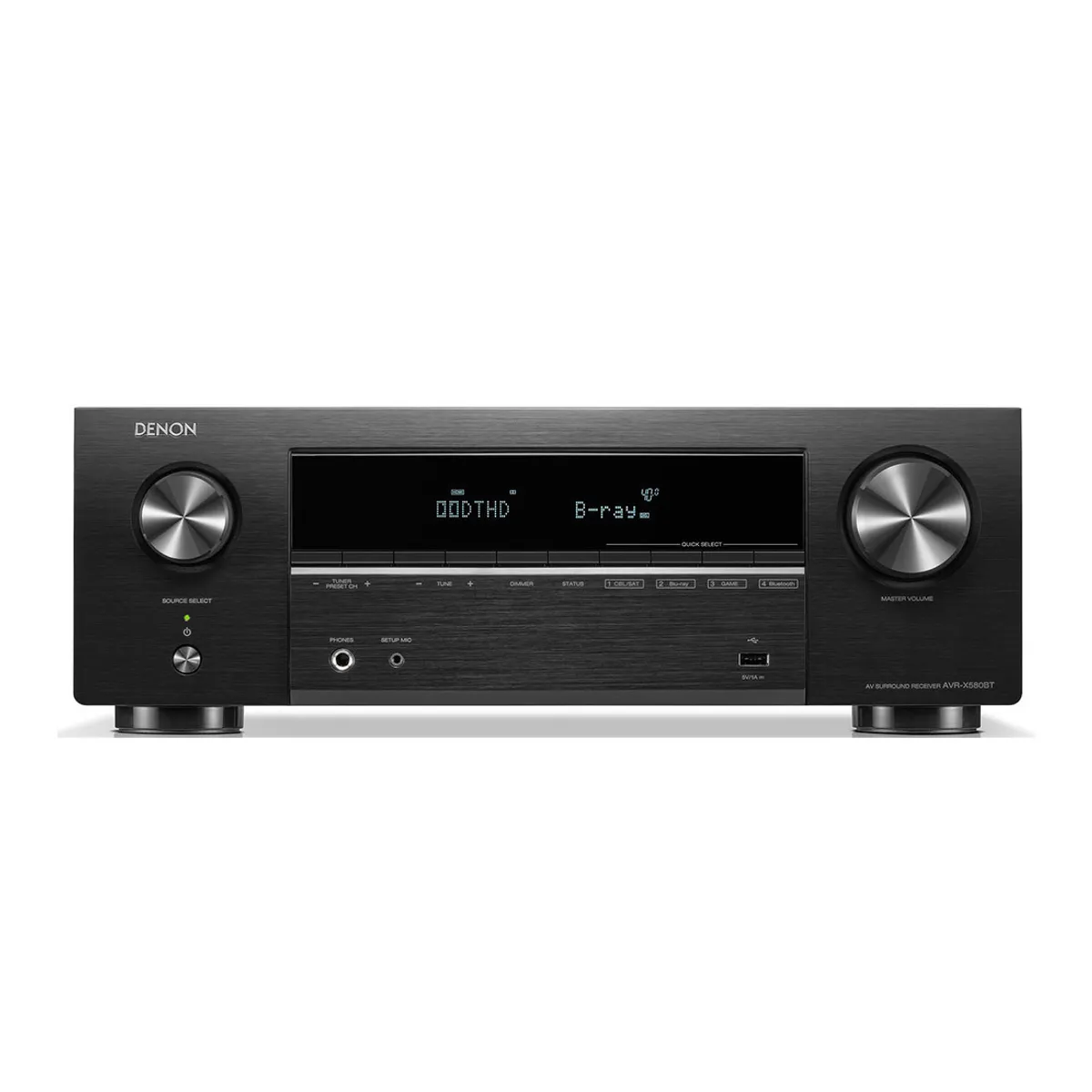 DENON - Receiver AV 5.2 CH 8K Denon AVR-X580BT