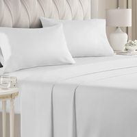 Juego de Sábanas 180 Hilos Blanco 50/50 Polycotton KING