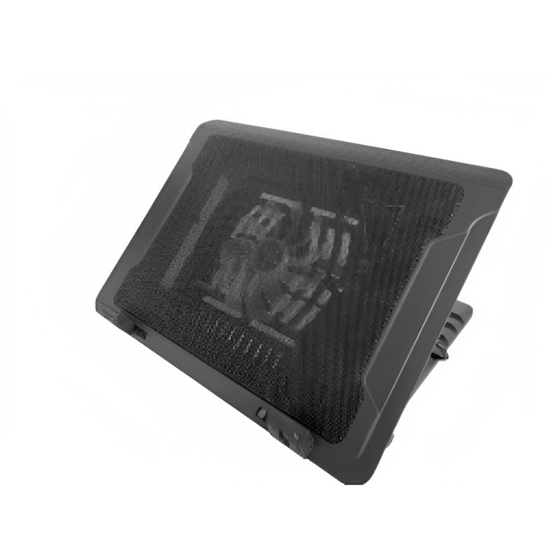 TECNOLAB - BASE VENTILACION PARA NOTEBOOK DE 9 A 17 PULGADAS CON LUZ LED. BLACK