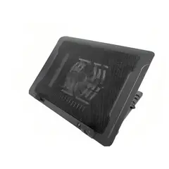 TECNOLAB - BASE VENTILACION PARA NOTEBOOK DE 9 A 17 PULGADAS CON LUZ LED. BLACK