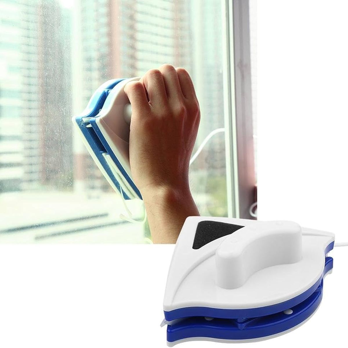 OEM - Limpiador De Vidrio Magnético Doble Cara Limpia Triangular