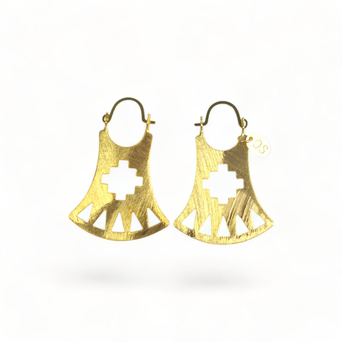 GENERICO - Aro Cultura Mapuche Peltre Bañado En Oro 24K