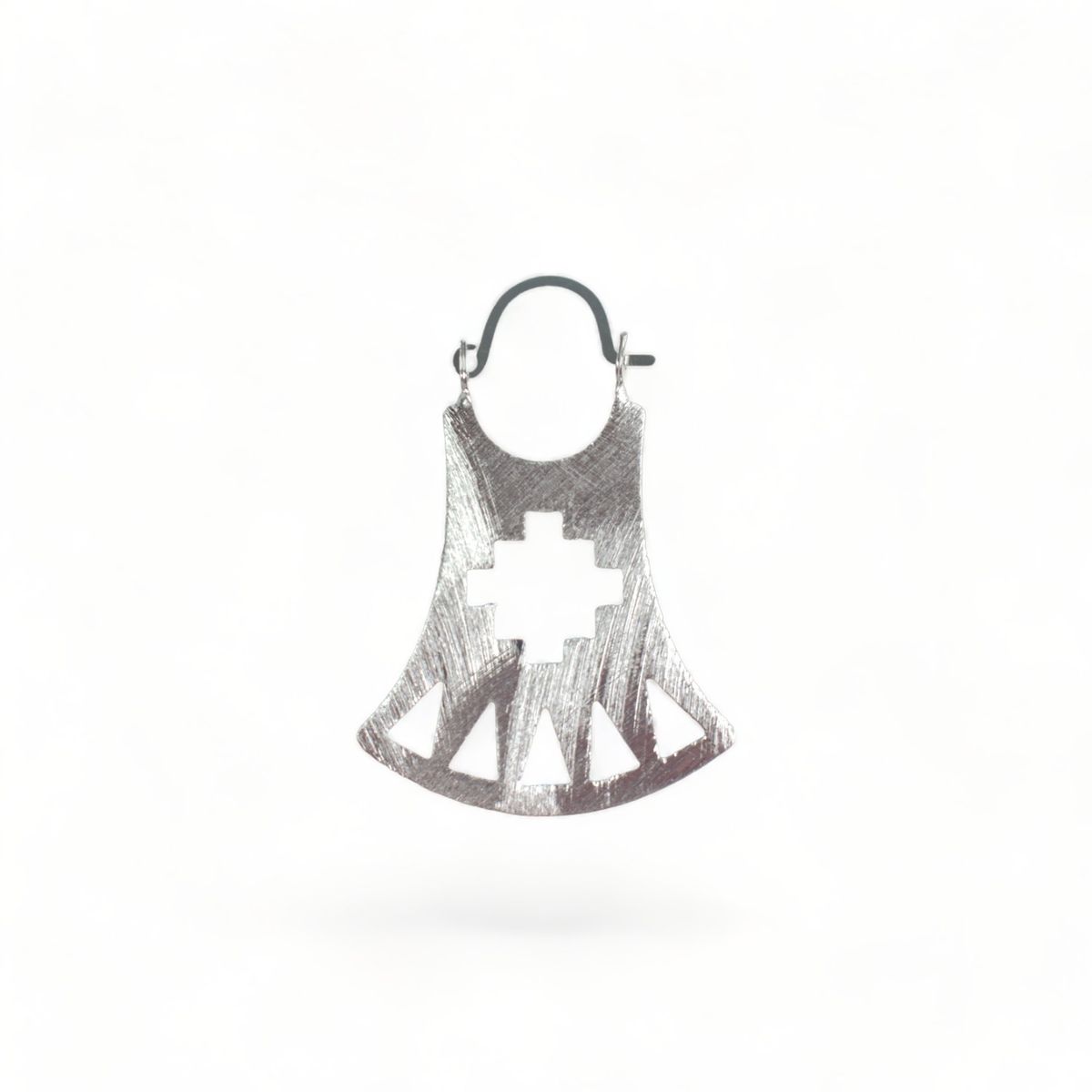 GENERICO - Aro Cultura Mapuche Peltre Bañado En Plata