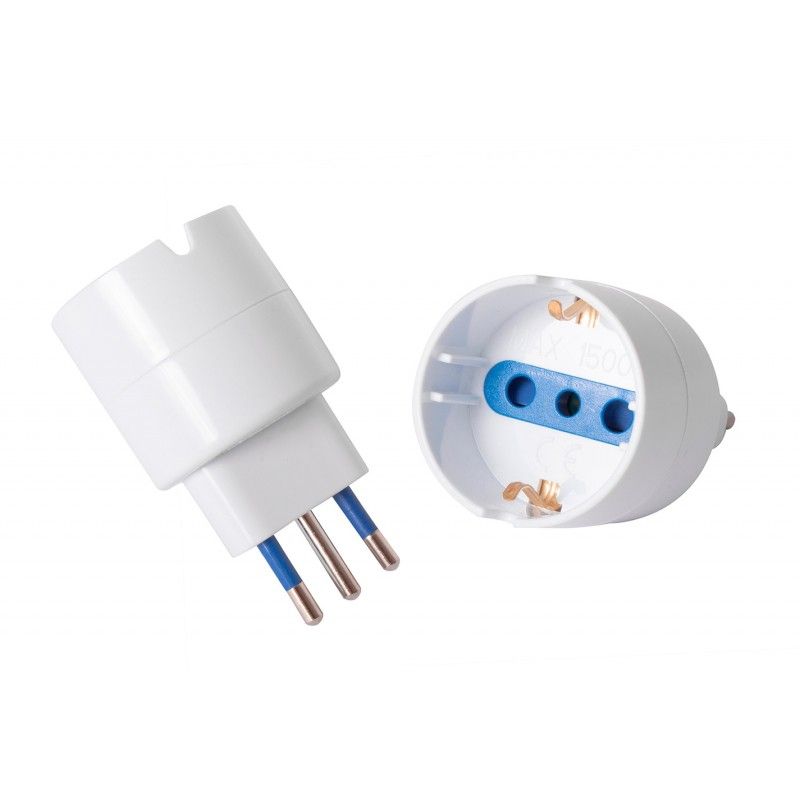 GENERICO - ADAPTADOR SCHUKO 3 PATAS 250V MAX: 1500W