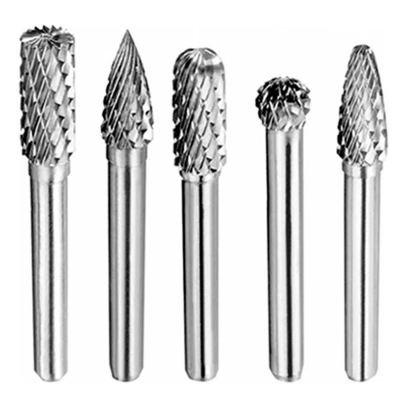 TOTAL TOOLS - Limas Rotativas Fresa Broca P/ Rectificadora 5 Piezas Total