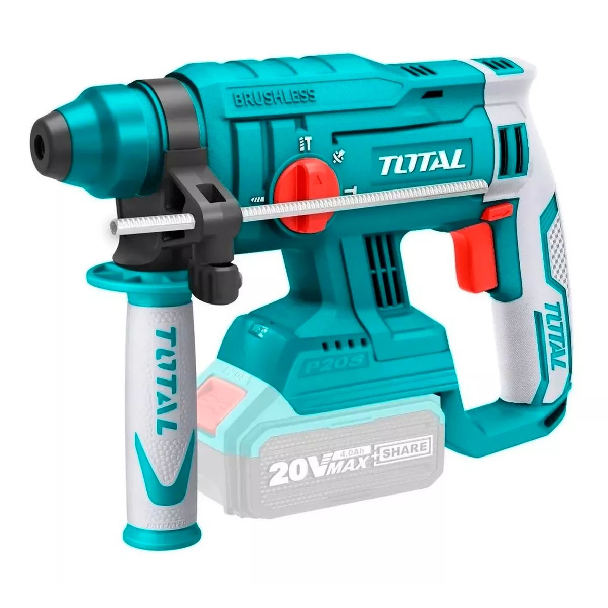 TOTAL TOOLS - Rotomartillo Inalambrico Percutor Sds Plus 20v Total