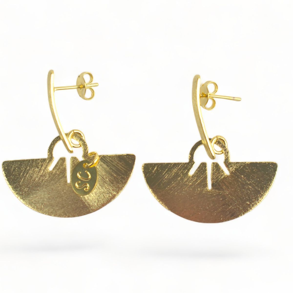 GENERICO - Aro Cultura Mapuche Peltre Bañado En Oro 24K