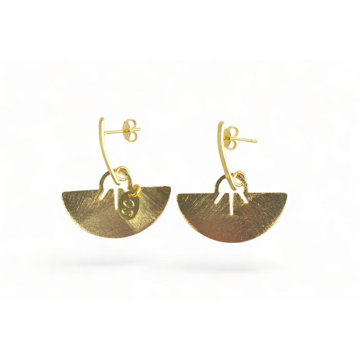 GENERICO - Aro Cultura Mapuche Peltre Bañado En Oro 24K