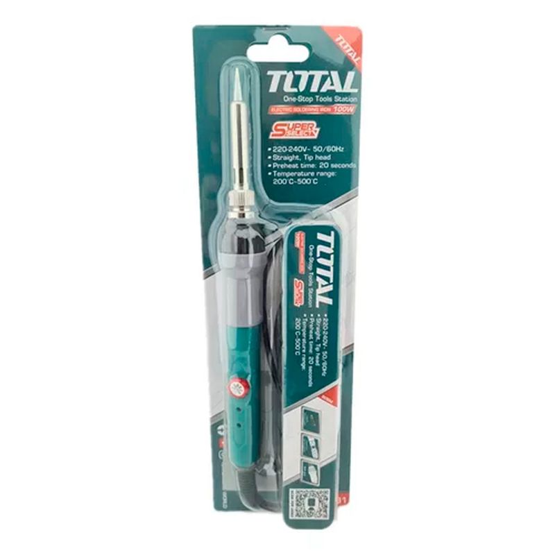 TOTAL TOOLS - Cautin Tipo Lapiz P Soldar Temperatura Regulable 100w Total