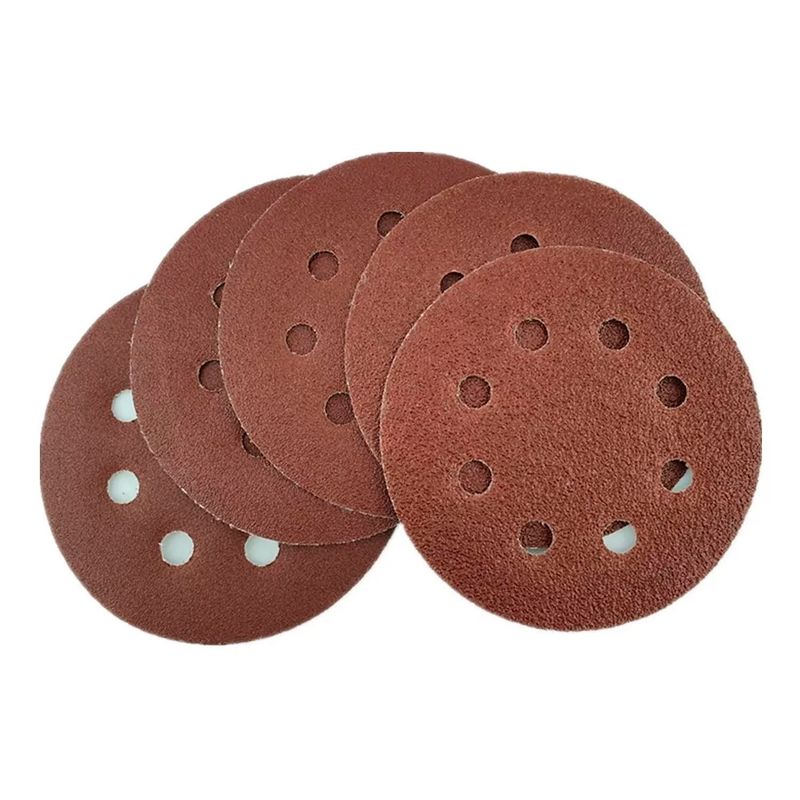 KAMASA - 5 Disco Lija Para Pulir 115mm Velcro Grano Variado Kamasa
