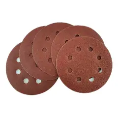 KAMASA - 5 Disco Lija Para Pulir 115mm Velcro Grano Variado