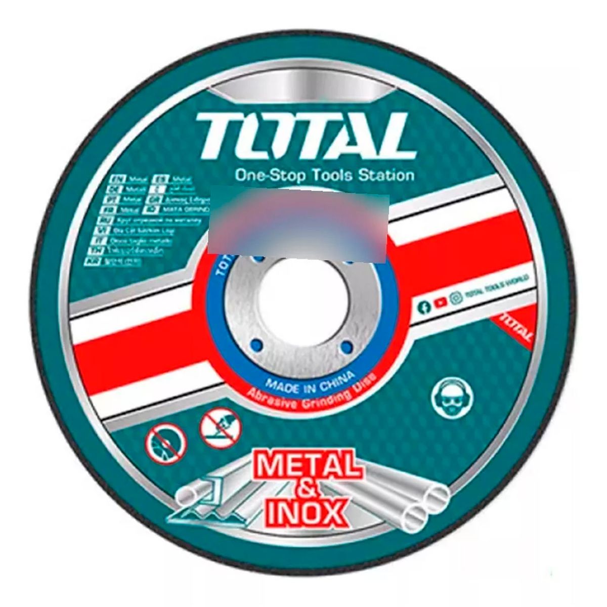 TOTAL TOOLS - Disco Corte P Metal Acero Inoxidable 180mm Total Tac2161801