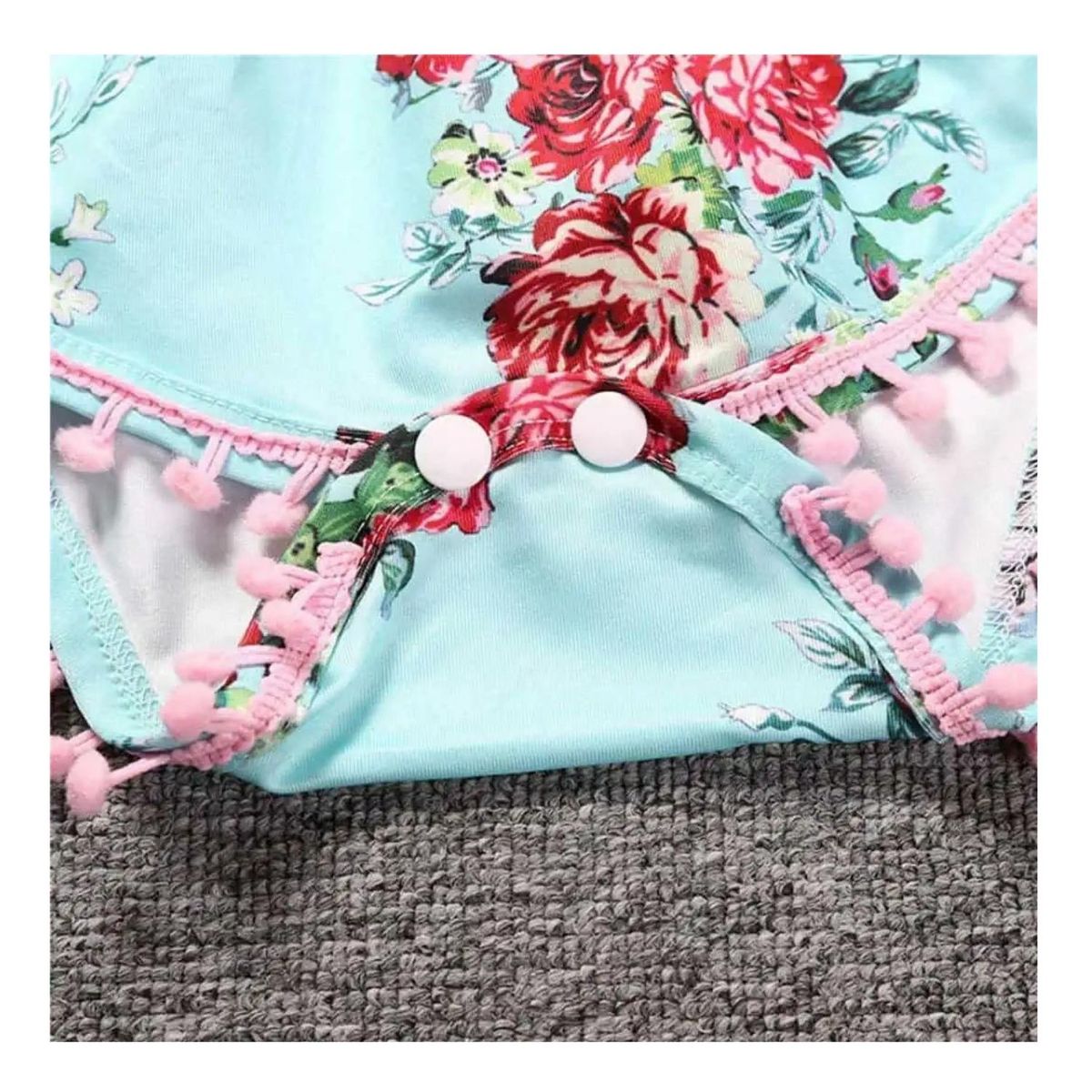 JUMP KIDS - Body Floreado con Cinta para Bebé Niña Jump Kids