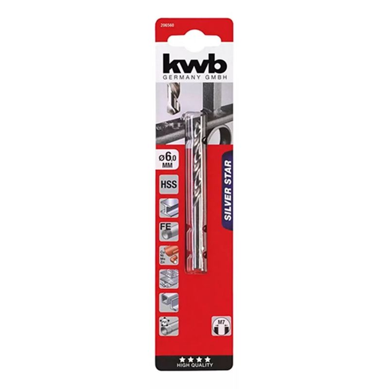 KWB - Broca Para Metal Hss 6.0mm Kwb 206560