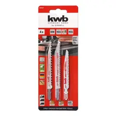 KWB - Set Repuesto Hoja Para Sierra Caladora 4 Pcs 625427