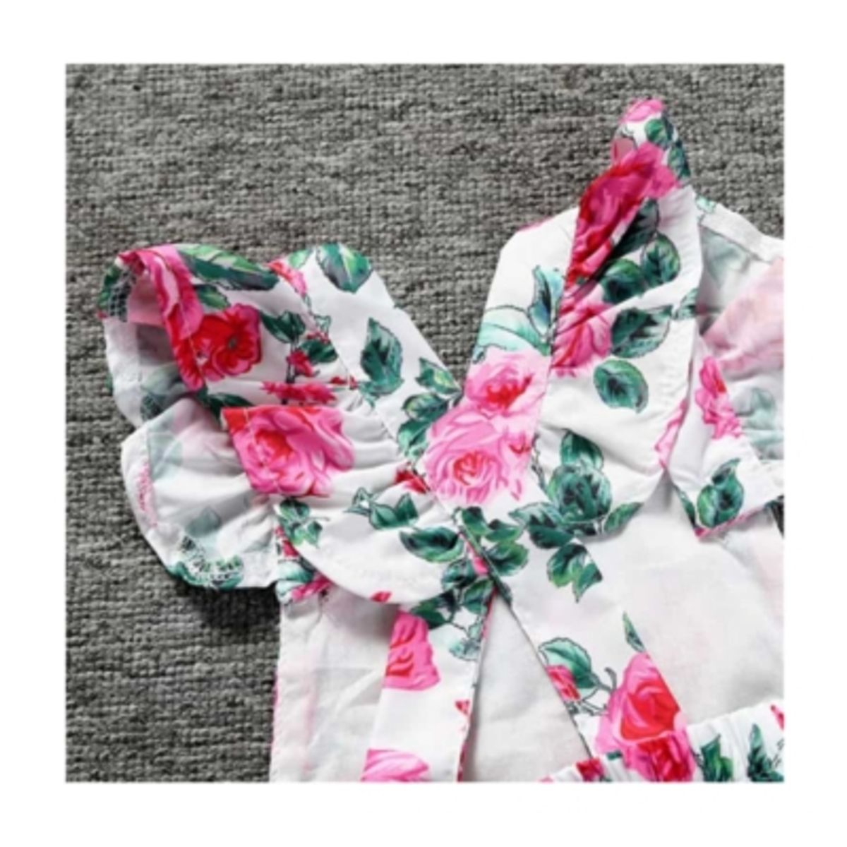 JUMP KIDS - Body Floreado con Volado y Cinta para Bebé Niña Jump Kids