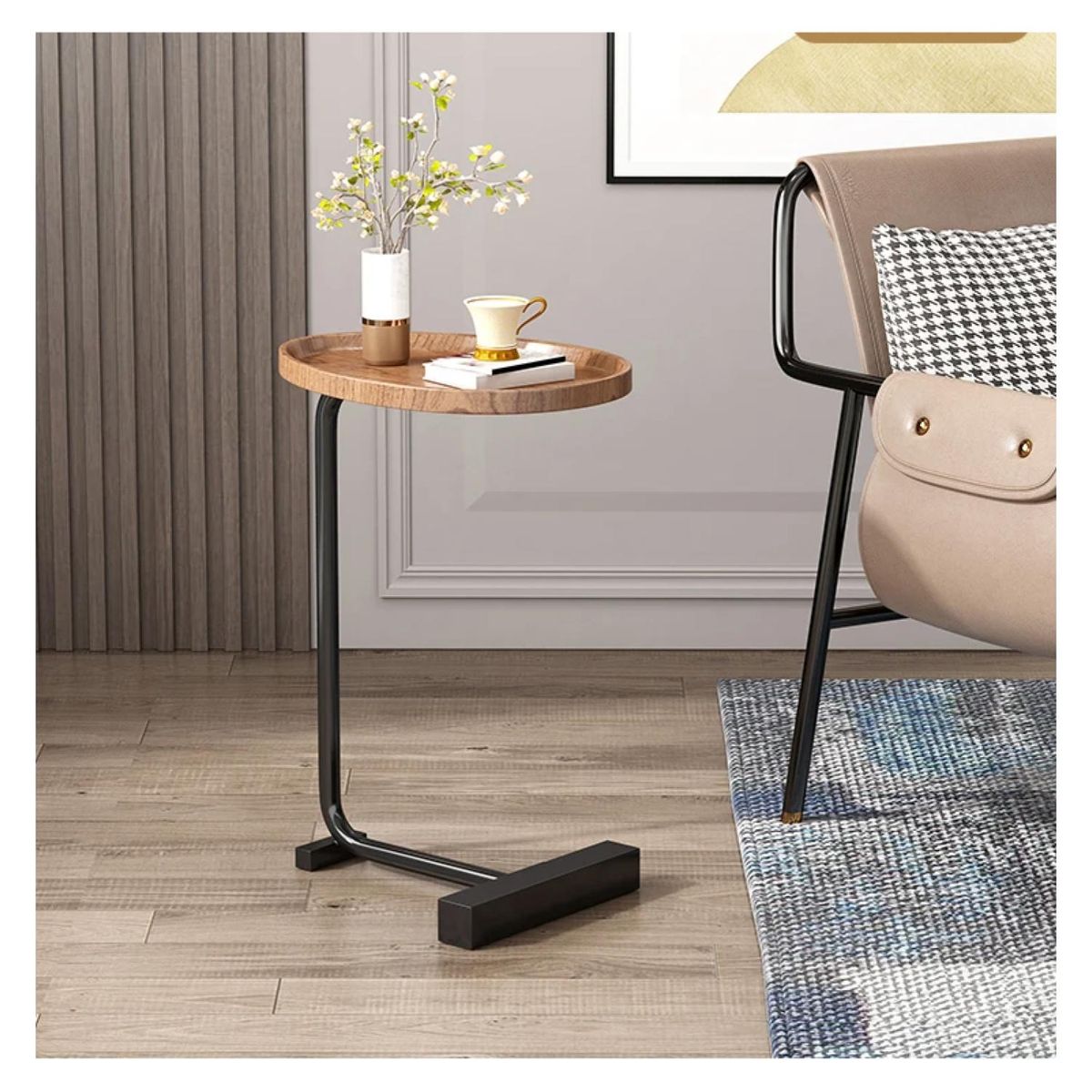 GENERICO - Mesa De Centro Lateral O Velador Living Vanguardia Multiuso