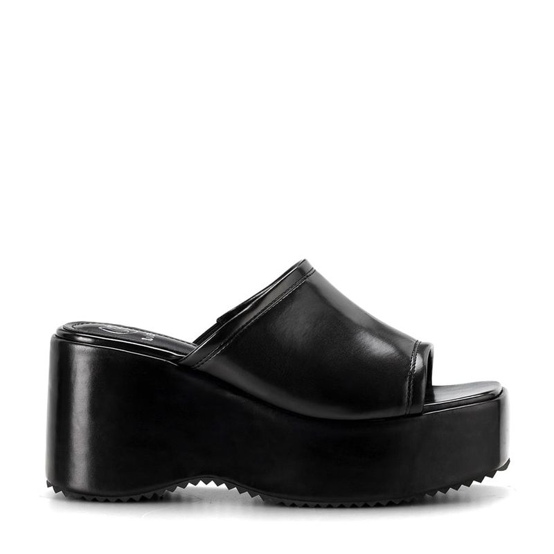 WEIDE - Sandalia Plataforma Negro Casual LT103 Weide