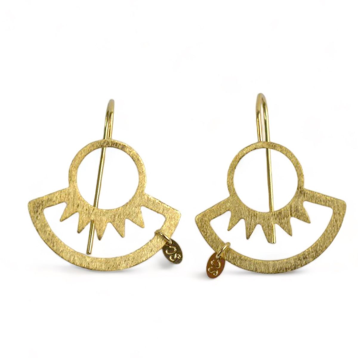 GENERICO - Aro Cultura Mapuche Peltre Baño De Oro 24K