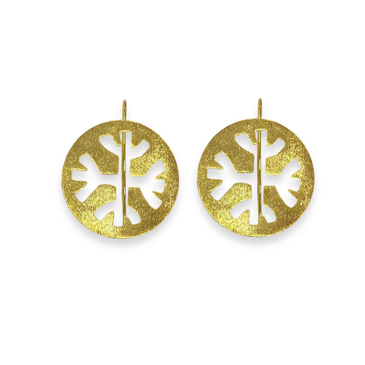 GENERICO - Aro Cultura Mapuche Peltre Baño De Oro 24K