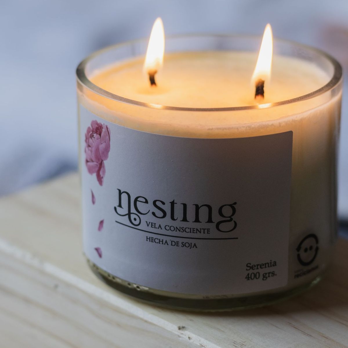 GENERICO - Vela hecha de cera de soja Serenia by Nesting 400 gramos