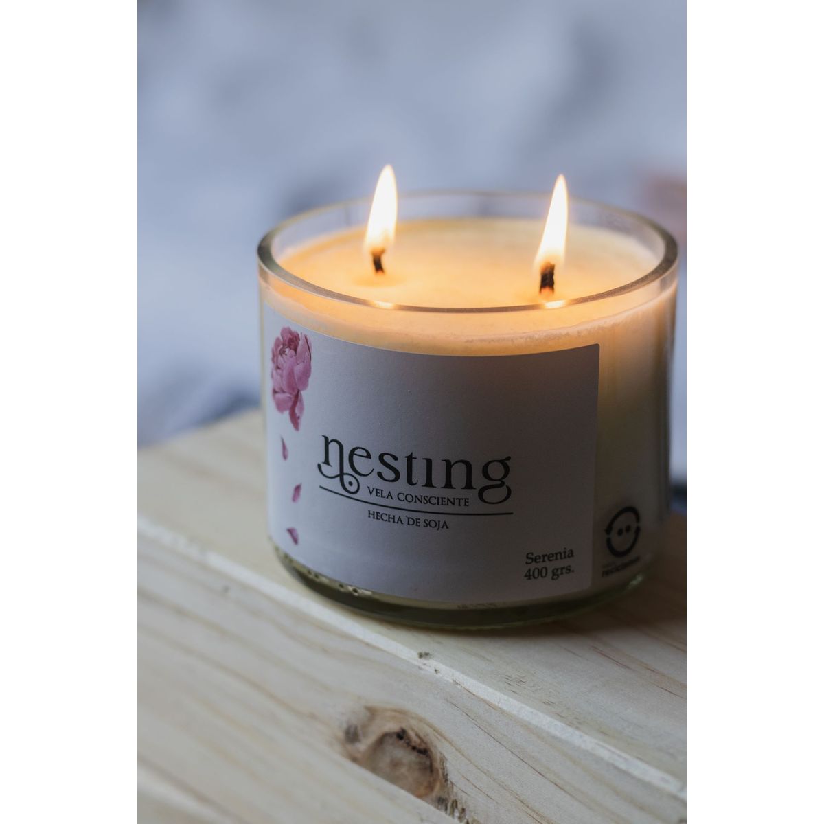 GENERICO - Vela hecha de cera de soja Serenia by Nesting 400 gramos