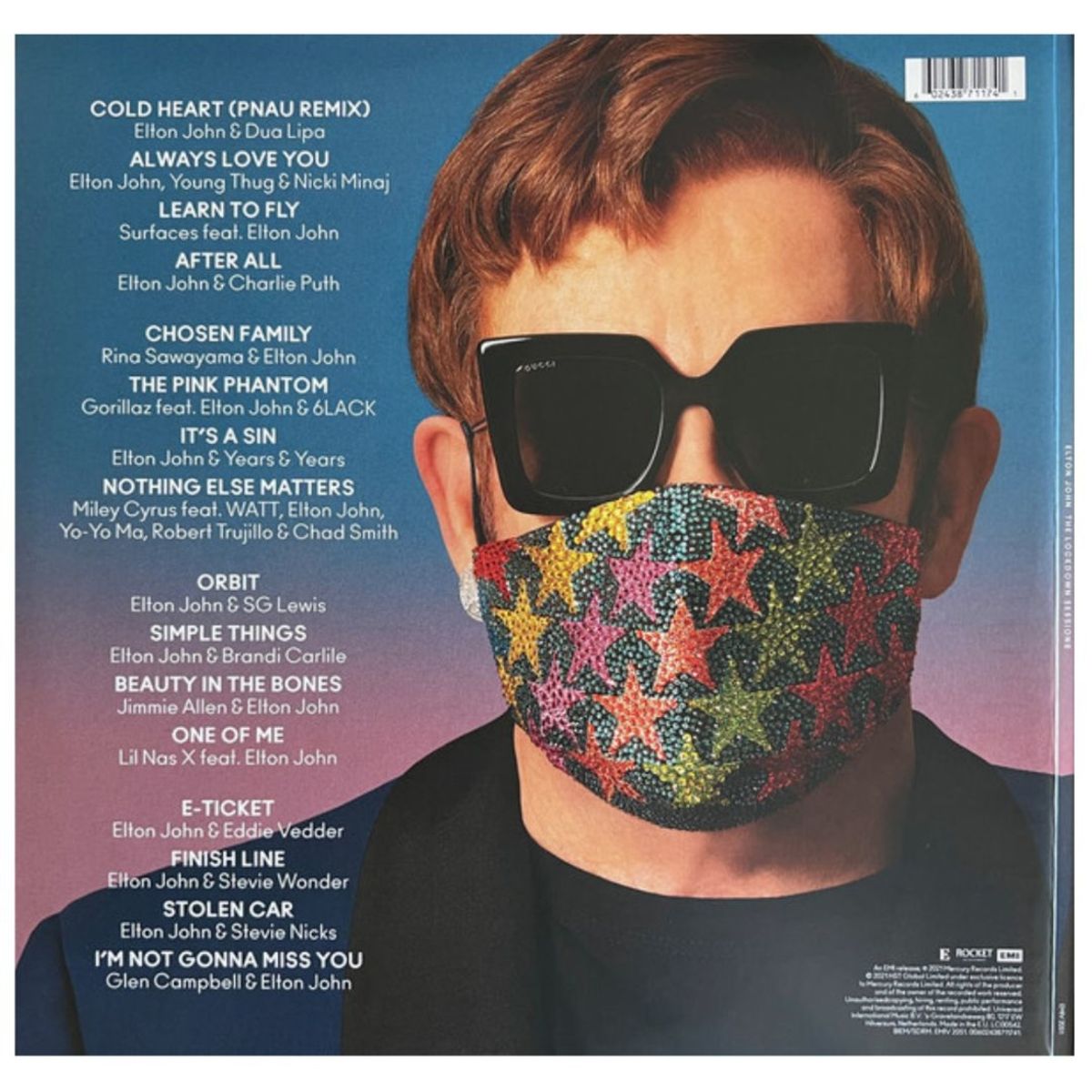 HITWAY MUSIC - ELTON JOHN - LOCKDOWN SESSIONS 2LPBLUE VINYL - VINILO