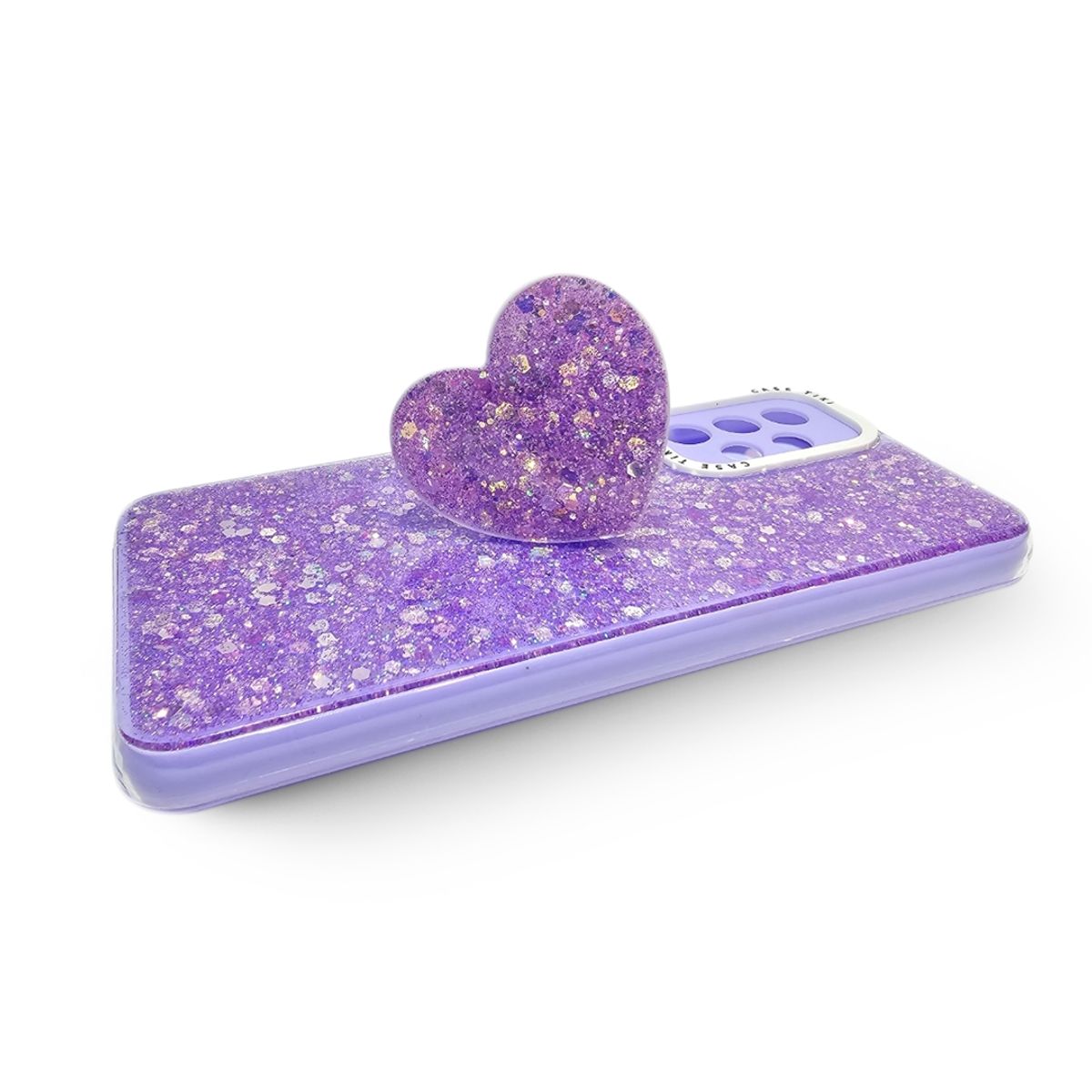 GENERICO - CARCASA PARA SAMSUNG A53 GLITTER INCLUYE POP SOCKET
