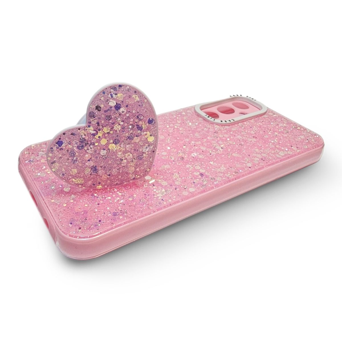 GENERICO - CARCASA PARA SAMSUNG A14 5G GLITTER INCLUYE POP SOCKET