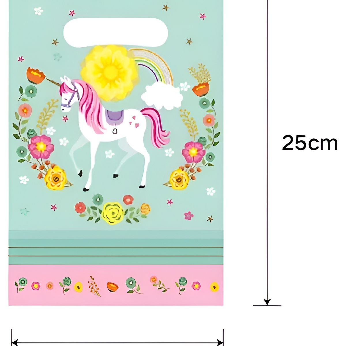 GENERICO - 10 Bolsas Para Piñata Unicornio Bolsas Para Dulces Piñata