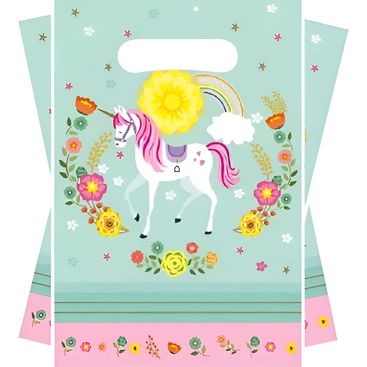 GENERICO - 10 Bolsas Para Piñata Unicornio Bolsas Para Dulces Piñata