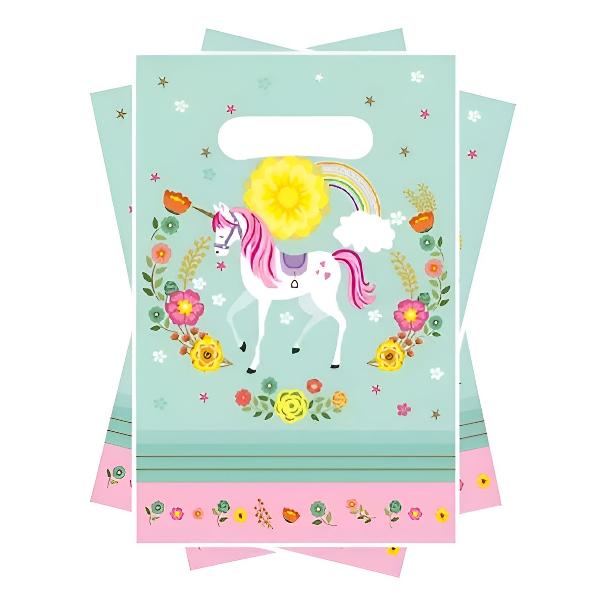 GENERICO - 10 Bolsas Para Piñata Unicornio Bolsas Para Dulces Piñata