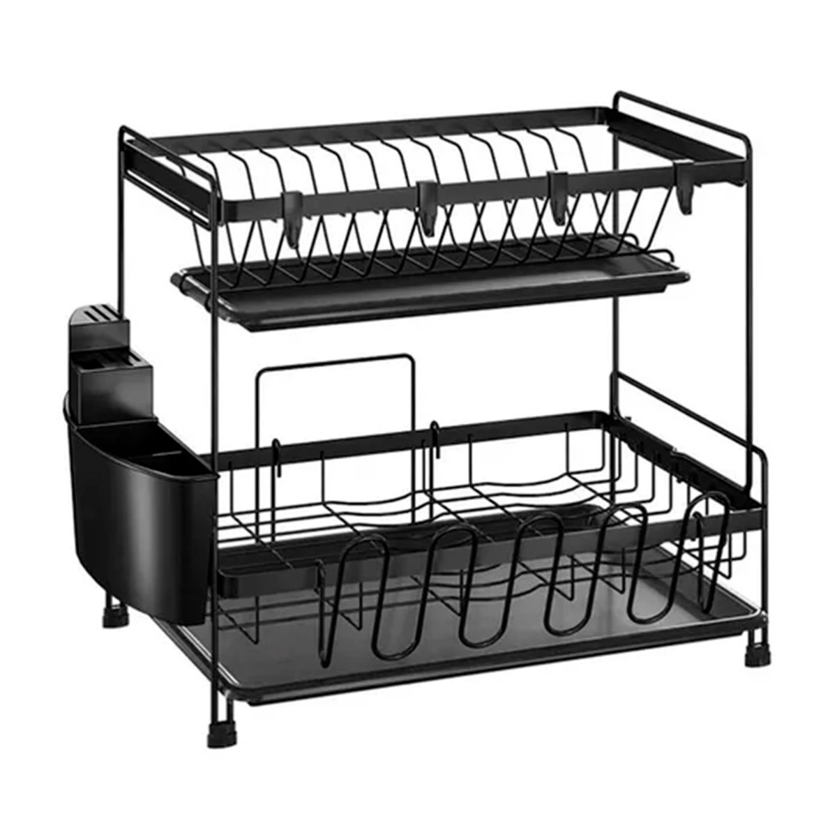 GENERICO - Secaplatos Escurridor De Loza Negro