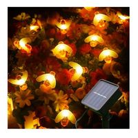 Guirnalda Solar Abejas Cálidas 40 luces Led 6 Metros