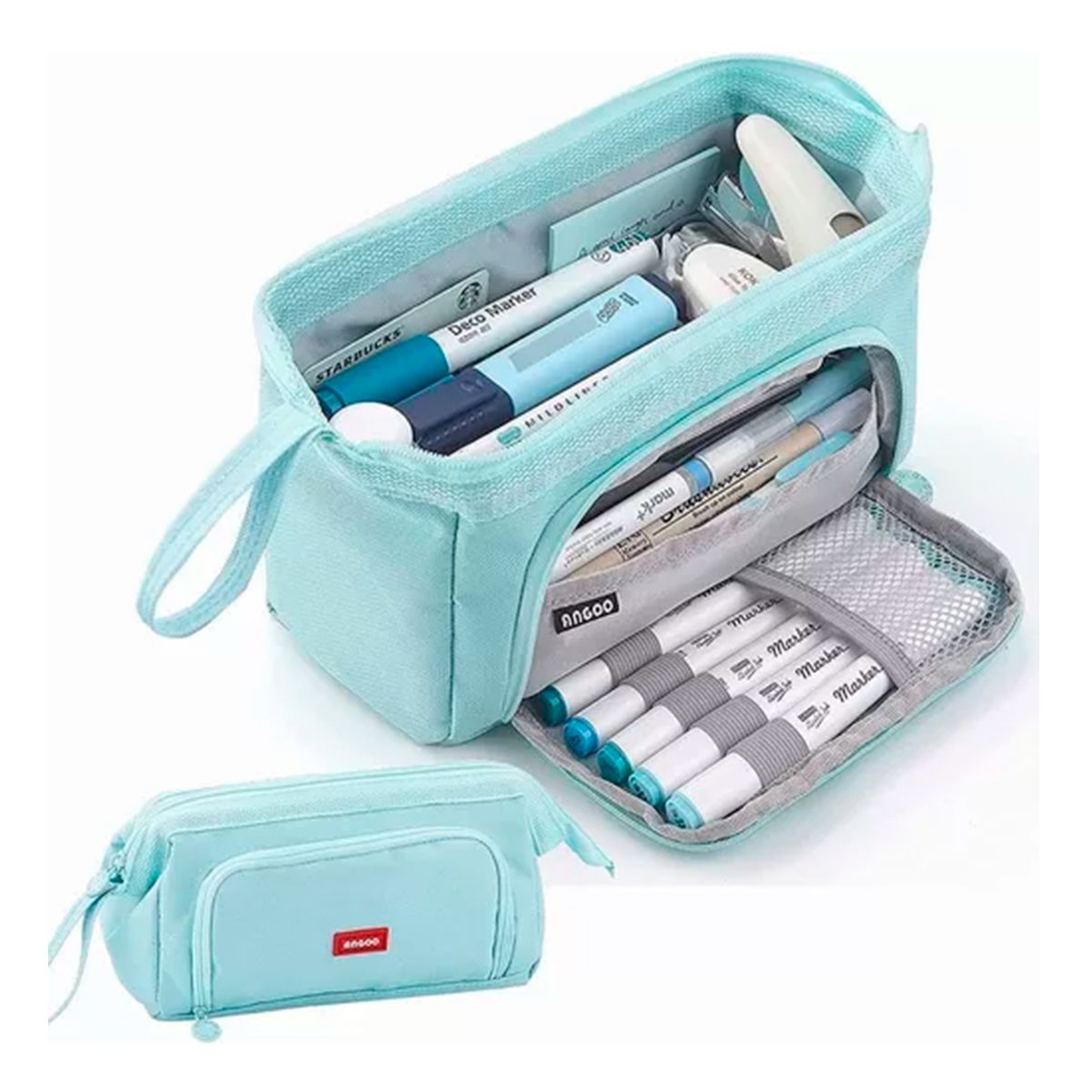 GENERICO - Estuche De Lápices De Gran Capacidad Azul